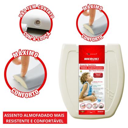 Imagem de Tampa para Vaso Almofadado Retangular Iris Onix 1.6gpf 6.0lpf