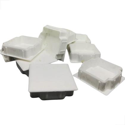 Imagem de Tampa Plastica Para Tubo Alumínio 50x50 Branco 10 Unidades
