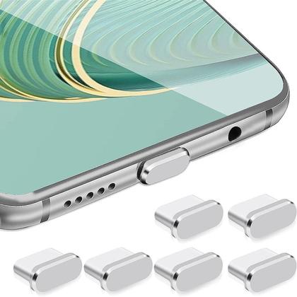 Imagem de Tampa Plug Anti Poeira Sujeira Entrada Saída Usb Tipo C