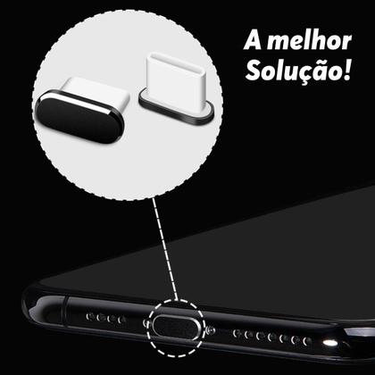 Imagem de Tampa Plug Anti Poeira Sujeira Entrada Saída Usb Tipo C