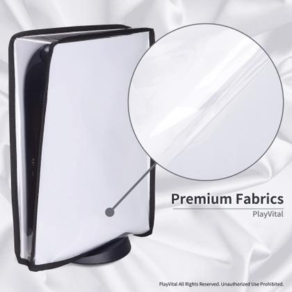 Imagem de Tampa protetora contra poeira PlayVital transparente à prova d'água para console PS5