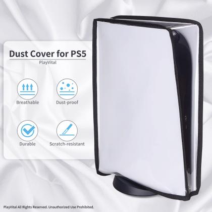 Imagem de Tampa protetora contra poeira PlayVital transparente à prova d'água para console PS5