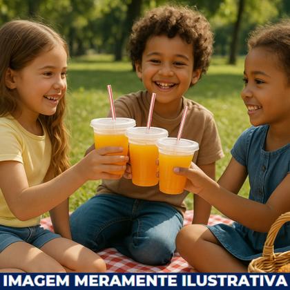 Imagem de Tampa ps p/ copo descartável 400ml 440ml 500ml 550ml pp c/ furo p/ canudo c/ 10x50 un. (totalplast)