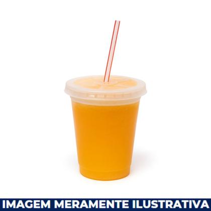 Imagem de Tampa ps p/ copo descartável 400ml 440ml 500ml 550ml pp c/ furo p/ canudo c/ 10x50 un. (totalplast)