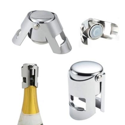 Imagem de Tampa Rolha Em Inox P/ Garrafa Vinho Espumante E Champanhe
