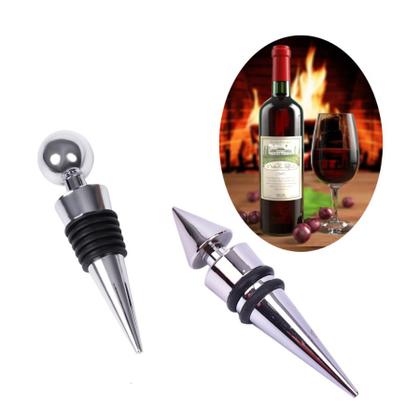 Imagem de Tampa Rolha para Garrafa de Vinho e Bebidas Inox