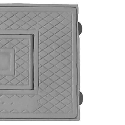 Imagem de Tampa Tampão Chão Articulado Ferro Caixa Hidrômetro 40x28cm