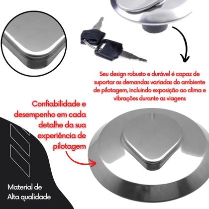 Imagem de Tampa Tanque C/ Chaves Cg 125 150 Fan Titan Cb 300 Twister