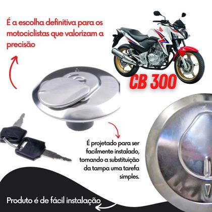 Imagem de Tampa Tanque C/ Chaves Cg 125 150 Fan Titan Cb 300 Twister