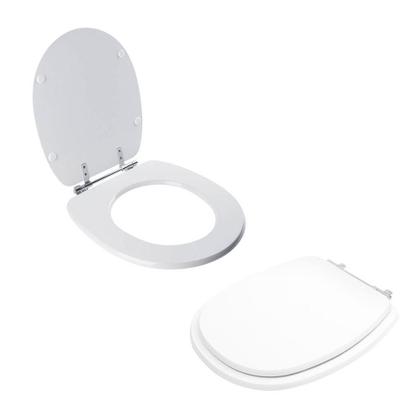Imagem de Tampa Vaso Sanitário Madeira Laqueada Aspen Branco para bacia Deca