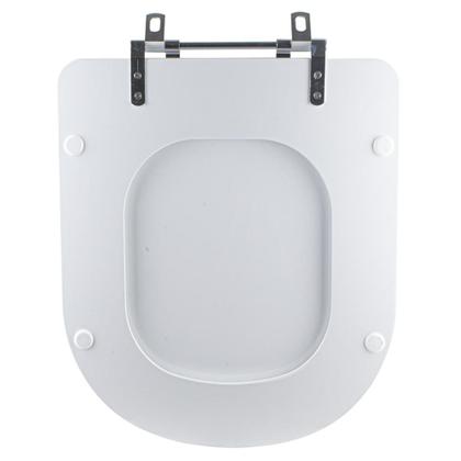 Imagem de Tampa Vaso Sanitário Madeira Laqueada Duna Branco para bacia Deca