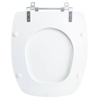 Imagem de Tampa Vaso Sanitário Madeira Laqueada Stylus Branco para bacia Celite