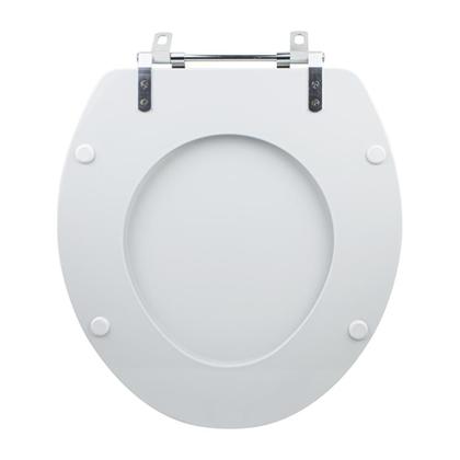 Imagem de Tampa Vaso Sanitário Poliester Acrilico Oval Convencional Branco para bacia Celite