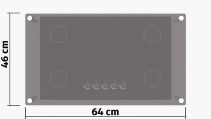 Imagem de Tampa Vidro Para Cooktop 4 Bocas Fischer Gás Proteção