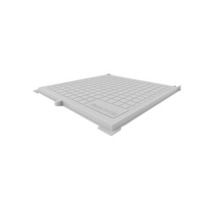Imagem de Tampão Articulado S Rebaixo Passagem Inspeção Branco 50x50cm