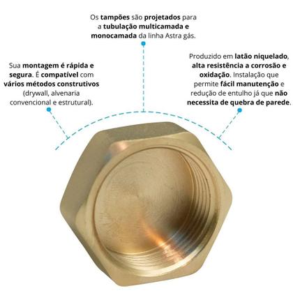 Imagem de Tampão Macho para Distribuidor 1/2" - TAPM/12 - ASTRA