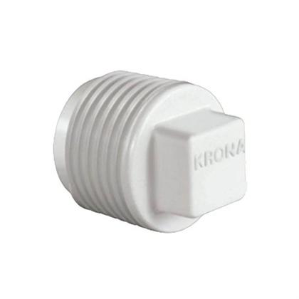 Tampão Plug de Rosca 1/2 Roscável de PVC P/ Saída de Água - Krona Imagem de Tampão Plug de Rosca 1/2 Roscável de PVC P/ Saída de Água