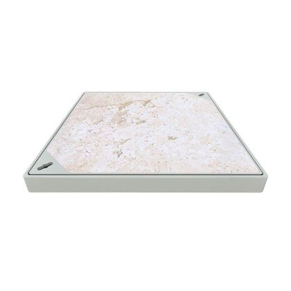 Imagem de Tampão Simples Com Rebaixo Passagem Inspeção Bege 30x30cm
