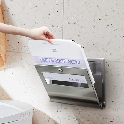 Imagem de Tampas de assento de toalete descartáveis KISEER, pacote com 2 (500 folhas)