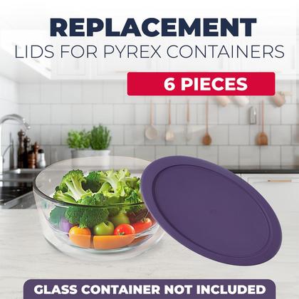 Imagem de Tampas de reposição para recipientes de pirex, vidro redondo, plástico alimentar