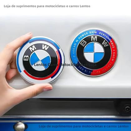 Imagem de Tampas De Roda Com Logotipo De Edição Limitada BMW 50o Aniversário 7 Peças Dianteiras E Traseiras