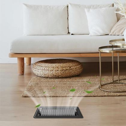 Imagem de Tampas de ventilação de piso DGB 4x10" Metal Heat Air Vent Black x4