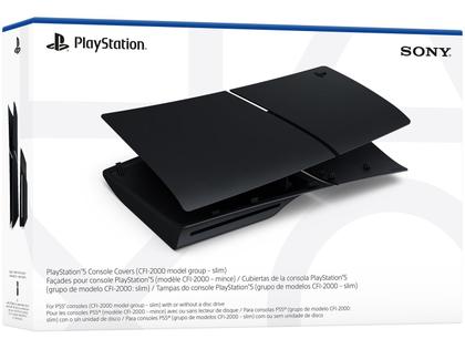Imagem de TampaS PS5 Preto Original Sony PS 5 Com ou Sem Drive de Disco