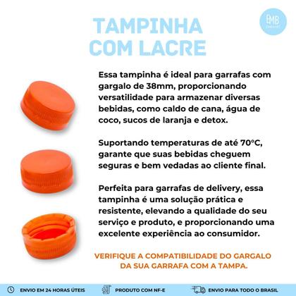 Imagem de Tampinha De Plastico Para Garrafa de Suco Descartavel 250un