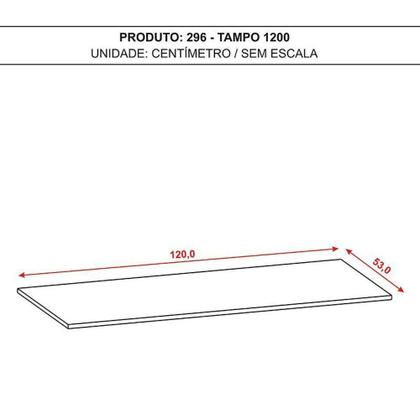 Imagem de Tampo 120 Cm Line Supremo - Kits Paraná