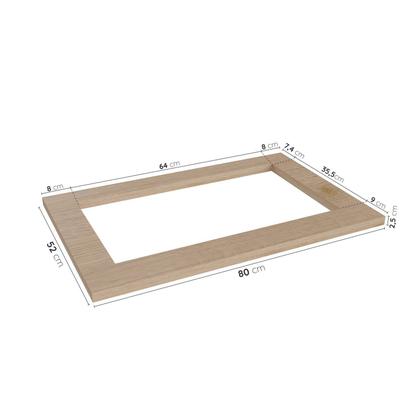 Imagem de Tampo com Recorte para Cooktop 5 Bocas 80cm a Arizona CabeCasa MadeiraOriginals Marrom/Amadeirado
