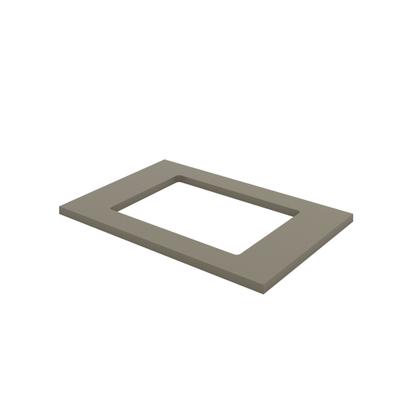 Imagem de Tampo de Balcão para Cooktop 100% MDF Aurora Espresso Móveis Cinza/Duna