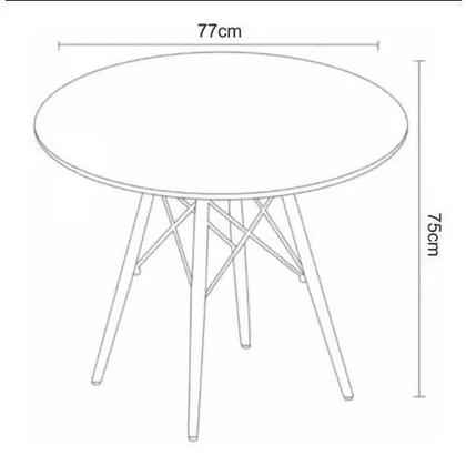Imagem de Tampo De Cozinha e Sala Mesa 90cm Com Pés Eames 
