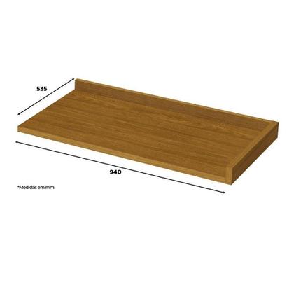 Imagem de Tampo de Cozinha Modulado Canto Reto Essência 94cm Nature - Henn