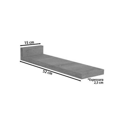 Imagem de Tampo de Cozinha Modulado p/ Balcão E600 15cm Canela - Kappesberg