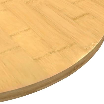 Imagem de Tampo de mesa de bambu VidaXL redondo 30cm marrom para mesas de café