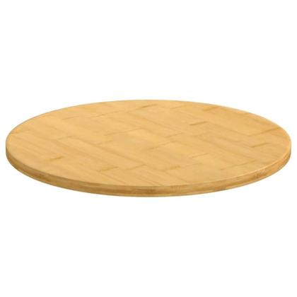 Imagem de Tampo de mesa de bambu VidaXL redondo 30cm marrom para mesas de café