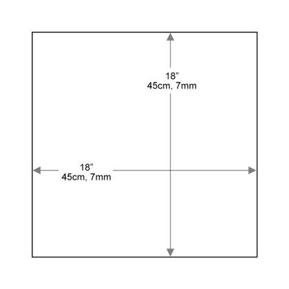 Imagem de Tampo de mesa de vidro Dulles Glass 18 quadrados temperados com 6 mm de espessura