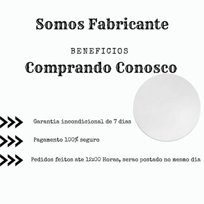 Imagem de Tampo De Mesa Jantar Madeira Redondo Branco Medida 90x90
