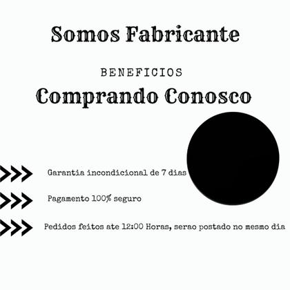 Imagem de Tampo De Mesa Jantar Madeira Redondo Preto Estilo 90x90 Cm