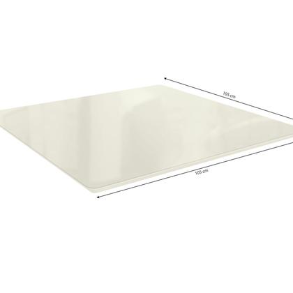 Imagem de Tampo de Vidro/MDF Quadrado para Mesa de Jantar até 4 Lugares 105x105cm