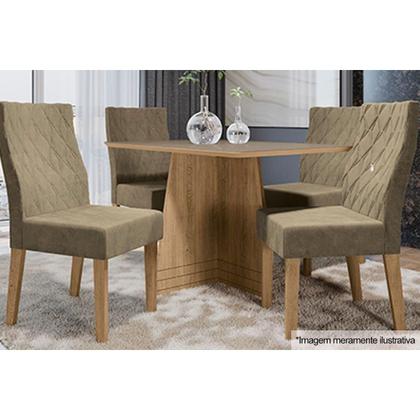 Imagem de Tampo Mesa Sala de Jantar Madeirado c/Vidro TA45 90x180cm Freijó/Off White - Kappesberg