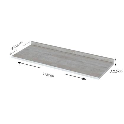 Imagem de Tampo p/ Balcão Cozinha Americana 120cm Nature - Henn
