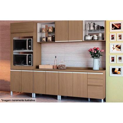 Imagem de Tampo p/ Balcão Cozinha E607 80cm Nogal - Kappesberg