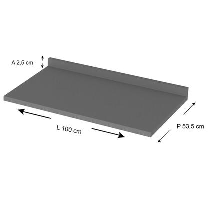 Imagem de Tampo p/ Balcão Cozinha Gabinete 100x53cm Duna - Henn