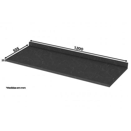 Imagem de Tampo p/ Balcão Cozinha Gabinete 120x53cm Duna - Henn