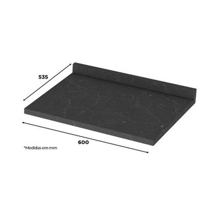 Imagem de Tampo p/ Balcão Cozinha Gabinete 60x53cm Duna - Henn