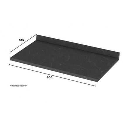 Imagem de Tampo p/ Balcão Cozinha Gabinete 80x53cm Duna - Henn