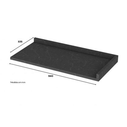 Imagem de Tampo p/ Balcão Cozinha Gabinete Canto Reto 94x54cm Duna - Henn
