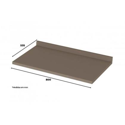 Imagem de Tampo p/ Balcão Cozinha Gabinete Connect 80x53cm Duna - Henn