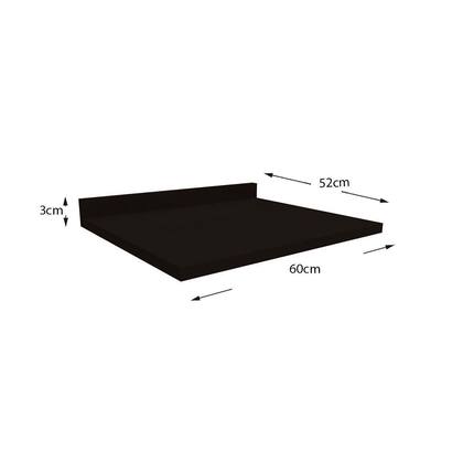 Imagem de Tampo p/ Balcão Cozinha S510 60cm Preto Brilho - Kappesberg